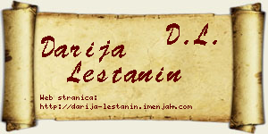 Darija Leštanin vizit kartica